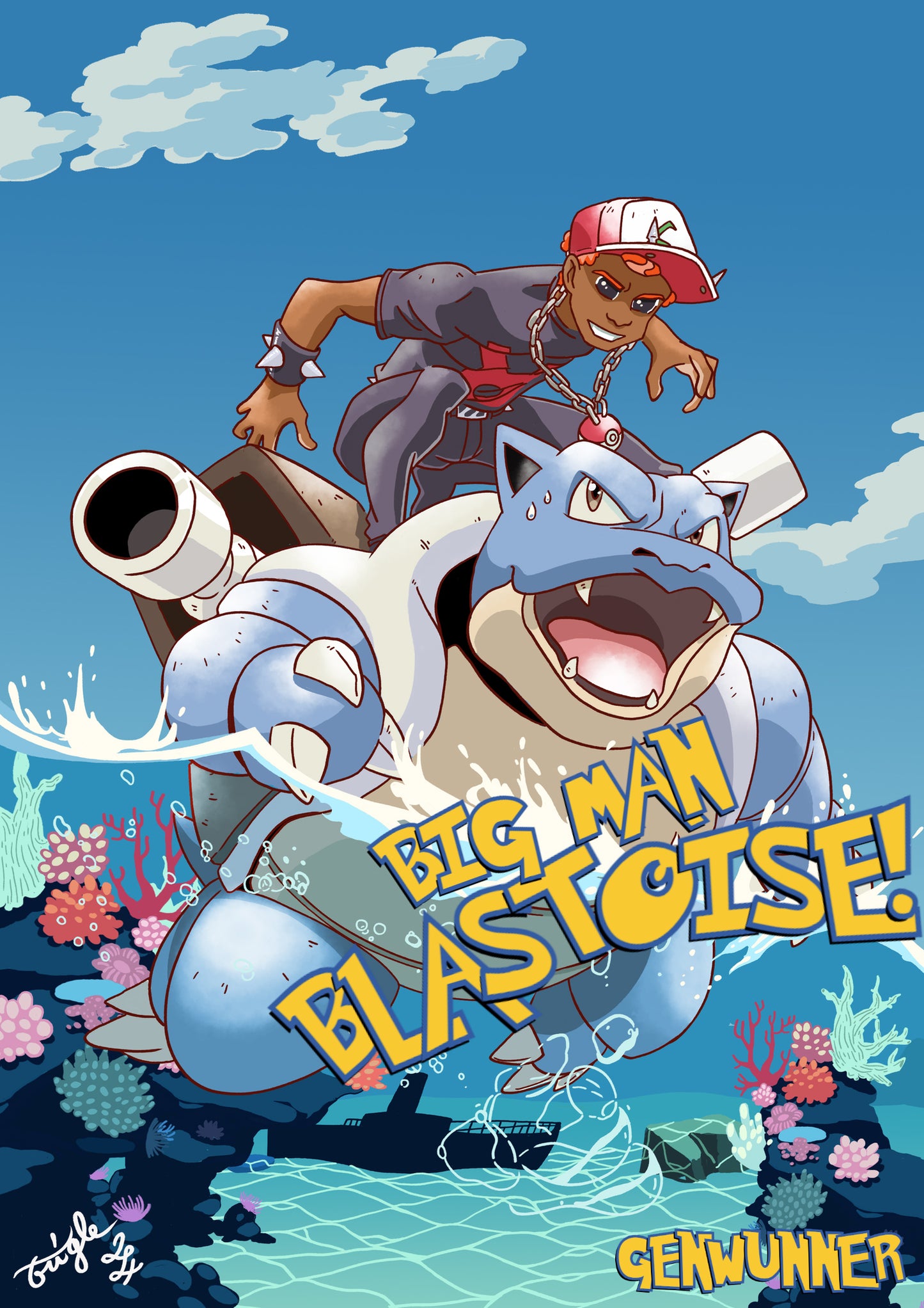 BIG MAN SURF Poster